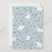 Somebunny Sweet 1st Birthday Spring Floral Invitat Kaart (Achterkant)
