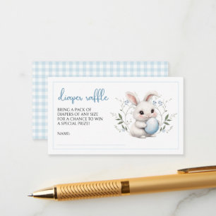 Somebunny Sweet Easter Baby shower Luier Raffle Informatiekaartje