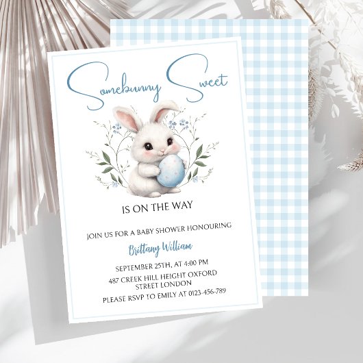 Somebunny Sweet is op weg naar het Baby shower Kaart