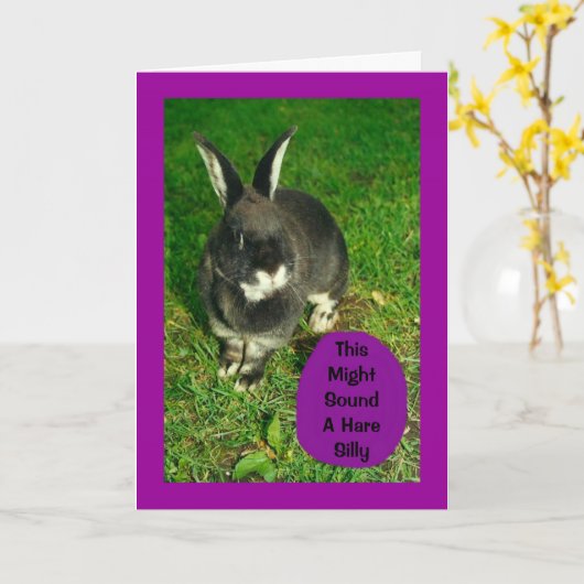 SomeBunny Wenst Je Prettig Pasen! Kaart (Gele Bloem)