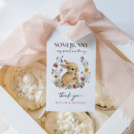 Somebunny Wildflower Baby Shower Bedank Tags Cadeaulabel