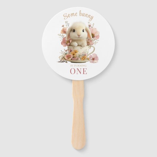 Somebunny wordt één Handventilatoren Feestje Handwaaier (Voorkant)