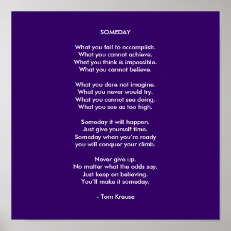 SOMEDAY POSTER