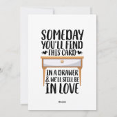 Someday You'll Find This Card In A Drawer Verjaard Feestdagenkaart (Achterkant)