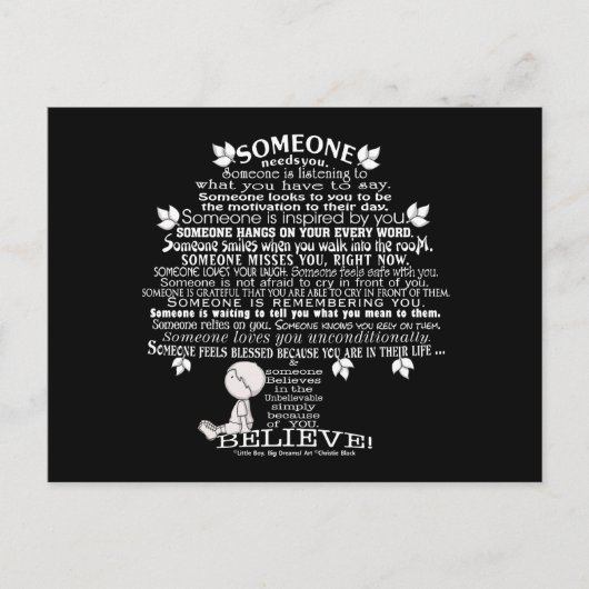 SOMEONE BEELD BRIEFKAART (Voorkant)