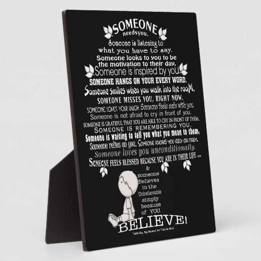 SOMEONE BEELD FOTOPLAAT (Zijkant)