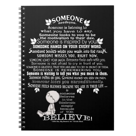 SOMEONE BEELD NOTITIEBOEK (Voorkant)