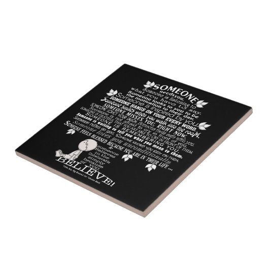 SOMEONE BEELD TEGELTJE (Zijkant)