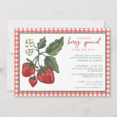 Someone Berry Special Baby Shower Invitation Kaart (Voorkant)