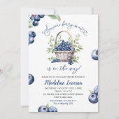 Someone Berry Sweet Blueberry Baby Shower Kaart (Voorkant)