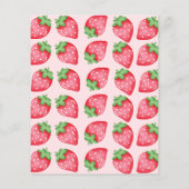 Someone Berry Sweet Strawberry Baby Shower Invite Flyer (Achterkant)
