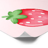 Someone Berry Sweet Strawberry Baby Shower Welcome Poster (Hoek)