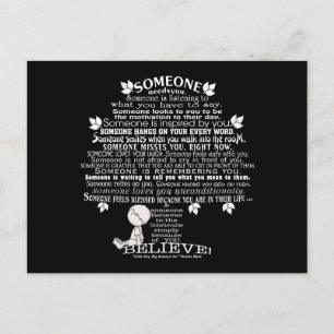 SOMEONE Boom Briefkaart