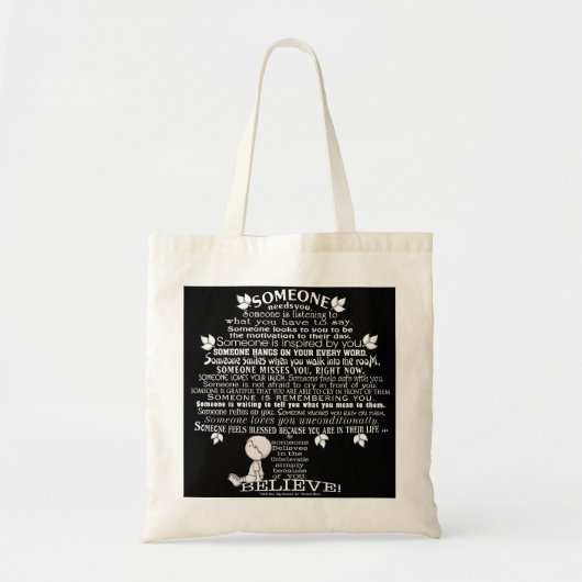 SOMEONE Boom Tote Bag (Voorkant)