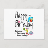 Someone I love was born today - Birthday Wishes Briefkaart (Voorkant)