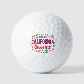Someone in California Loves Me Funny Gifts Golfballen