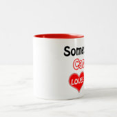 Someone in Canada loves me Tweekleurige Koffiemok (Center)