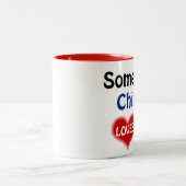 Someone in Chicago loves me Tweekleurige Koffiemok (Center)