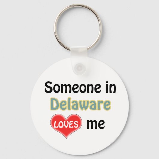 Someone in Delaware Loves me Sleutelhanger (Voorkant)