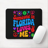 Someone In Florida Loves Me Boho Floral Peaceful C Muismat (Met muis)