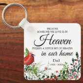 Someone In Heaven Cardinal Greenery Photo Sleutelhanger (Voorkant)