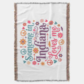 Someone in Indiana Loves Me Boho Hippie Design Deken (Voorkant Verticaal)
