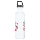 Someone in Indiana Loves Me Boho Hippie Design Waterfles (Achterkant)
