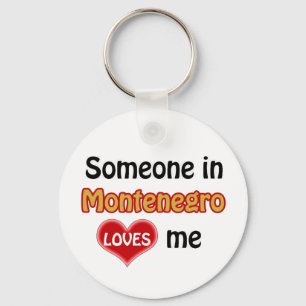 Someone in Montenegro Loves me Sleutelhanger