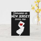 Someone In New Jersey Loves Me - New Jersey Nj Kaart (Gele Bloem)