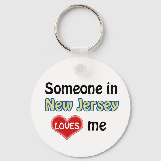 Someone in New Jersey Loves me Sleutelhanger (Voorkant)