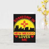 Someone In New Mexico Loves Me Love New Mexico  Kaart (Gele Bloem)