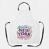 Someone in New York Loves Me Retro Funny Design Schort (Voorkant)