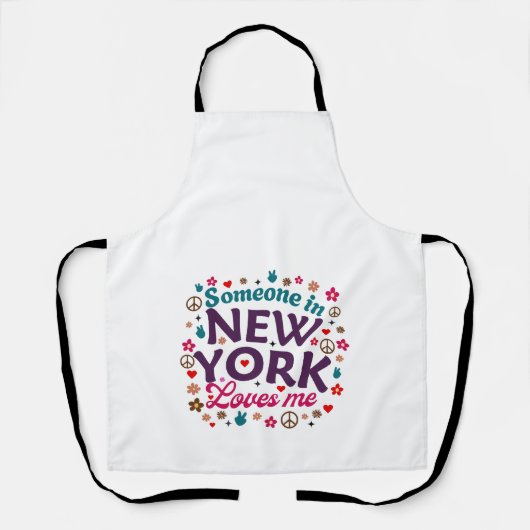 Someone in New York Loves Me Retro Funny Design Schort (Voorkant)