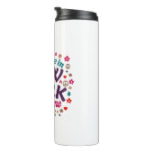 Someone in New York Loves Me Retro Funny Design Thermosbeker (Geroteerd rechts)