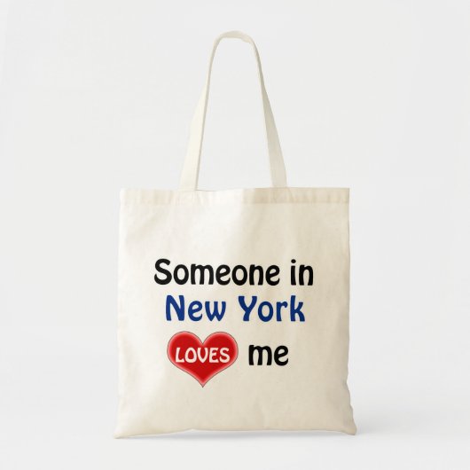 Someone in New York loves me Tote Bag (Voorkant)