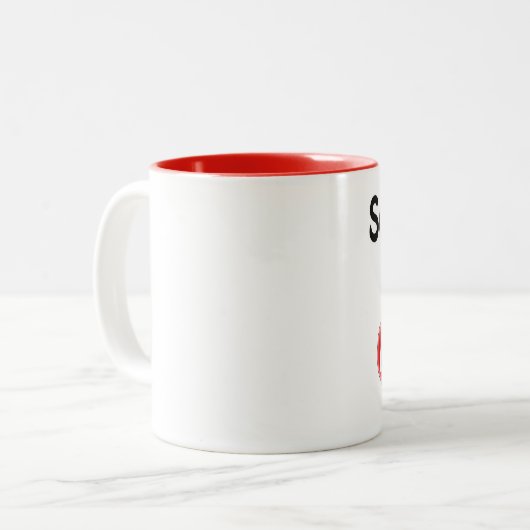 Someone in Ohio loves me Tweekleurige Koffiemok (Voorkant links)