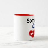 Someone in Ohio loves me Tweekleurige Koffiemok (Center)