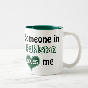 Someone in Pakistan loves me Tweekleurige Koffiemok