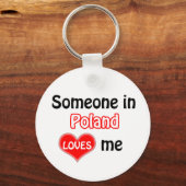 Someone in Poland Loves me Sleutelhanger (Voorkant)
