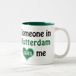 Someone in Rotterdam loves me Tweekleurige Koffiemok