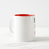 Someone in Suriname loves me Tweekleurige Koffiemok (Voorkant links)