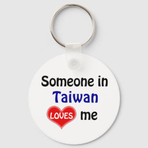 Someone in Taiwan Loves me Sleutelhanger