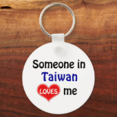 Someone in Taiwan Loves me Sleutelhanger (Voorkant)