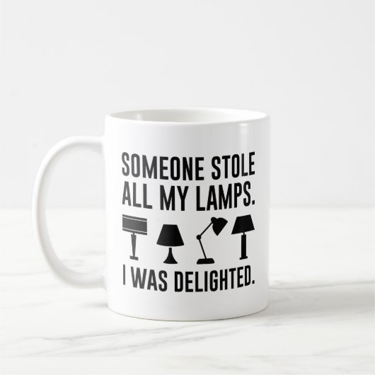 Someone Stole All My Lamps Koffiemok (Links)