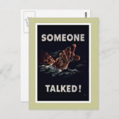 Someone Talked - WW2 Briefkaart (Voorkant / Achterkant)