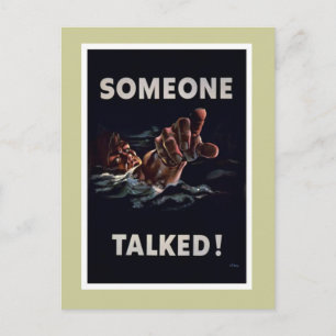 Someone Talked - WW2 Briefkaart