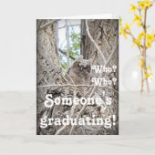 Someone's Graduating Owlet in Tree Kaart (Gele Bloem)
