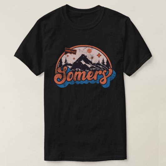 Somers, Connecticut T-shirt (Design voorkant)
