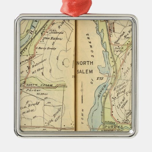 Somers, New York 2 Metalen Ornament (Voorkant)