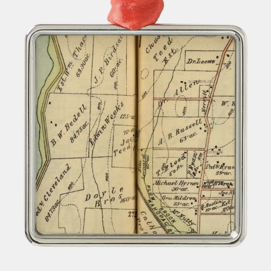 Somers, New York Metalen Ornament (Voorkant)